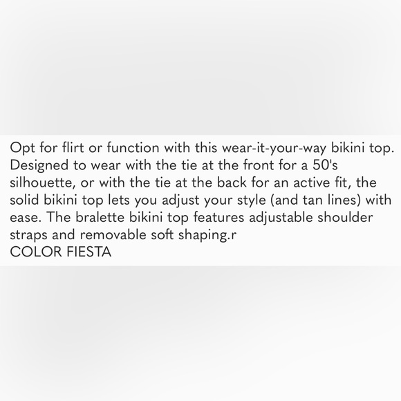 NWT Billabong Sol Searcher Crop Fiesta bikini top - Large - Picture 9 of 12